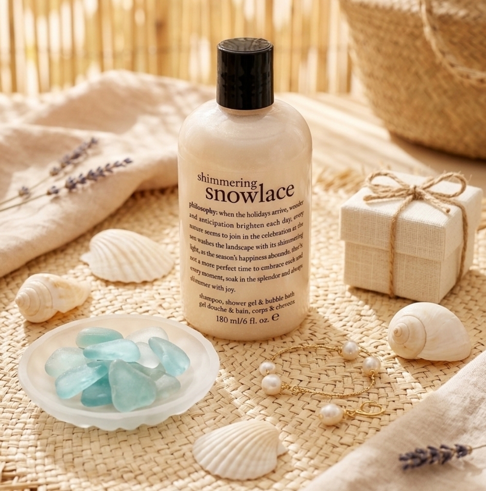 Philosophy Shimmering Snowlace 3 in 1 Shower Gel Bubble Bath & Shampoo Self Care
